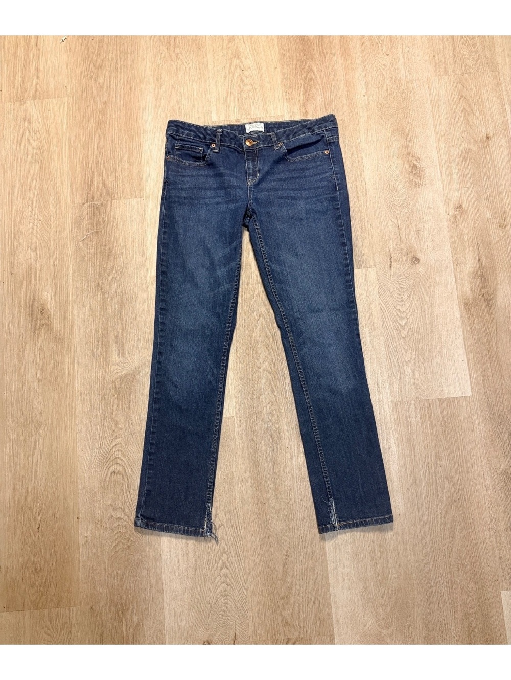 Aeropostale Low Rise Bayla Skinny Jeans Women’s Size 12 Dark Wash Y2K